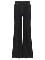 Blue Flared High Rise Jeans 1