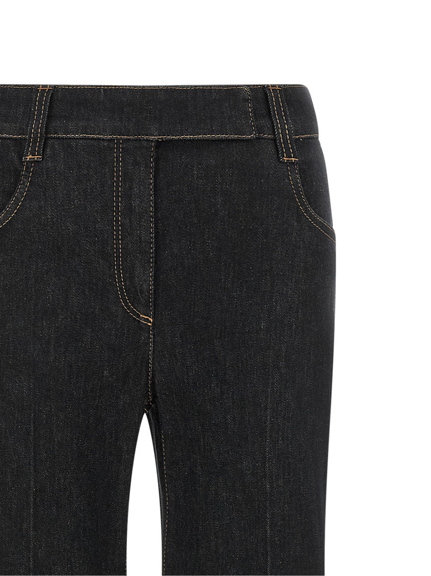 Blue Flared High Rise Jeans 3