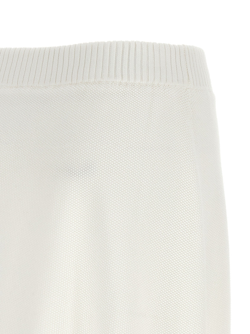 White Solid Mini Skirt 4