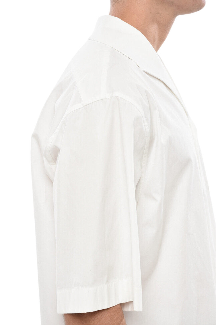 White Relaxed Solid Shirt 3