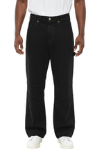 Black Relaxed Mid Rise Jeans 1