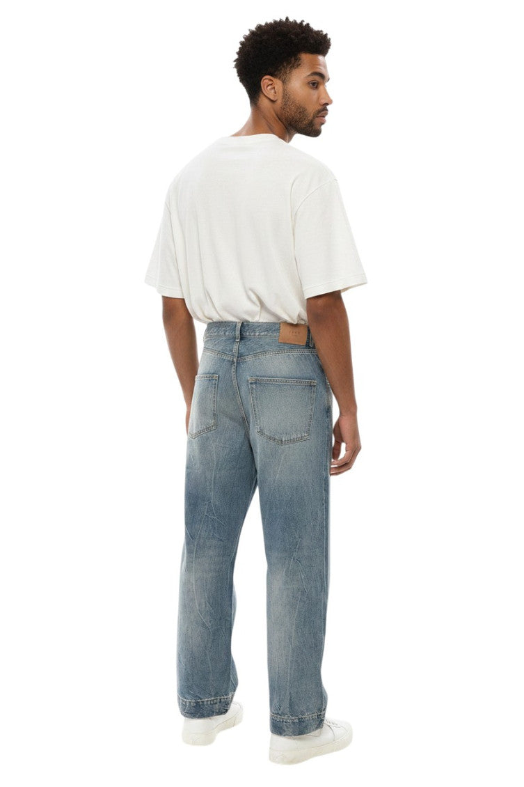 Blue Relaxed High Rise Jeans 2
