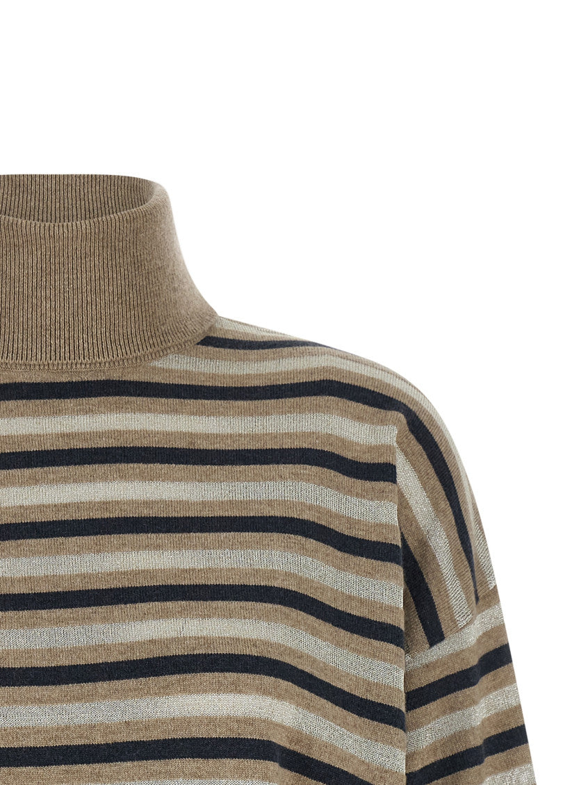 Multicolor Stripes Turtle Neck Sweater 3