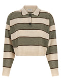 Multicolor Stripes Shirt Collar Polo 1