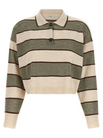 Multicolor Stripes Shirt Collar Polo 1