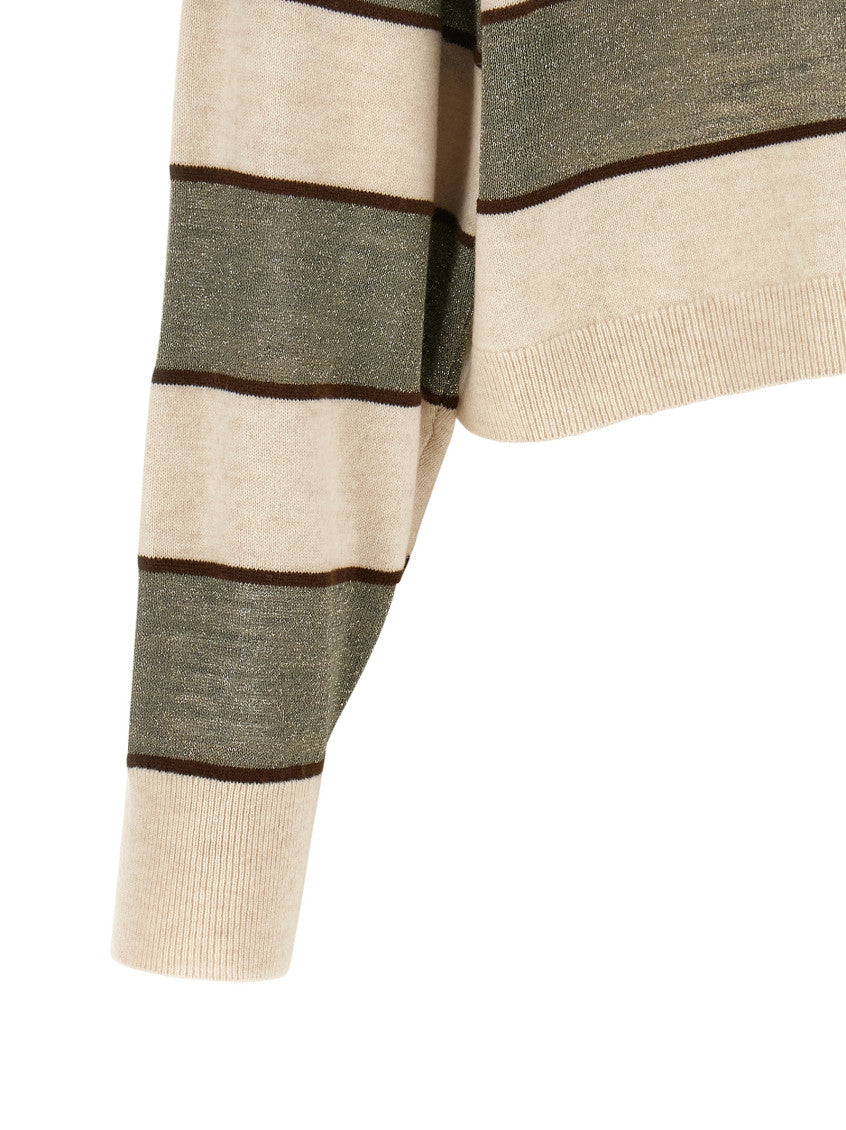 Multicolor Stripes Shirt Collar Polo 4