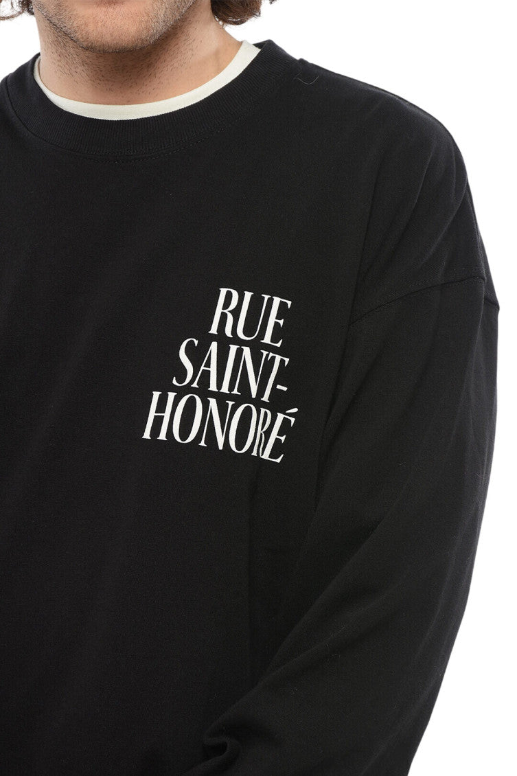 Black Crew Neck Sweatshirt 3