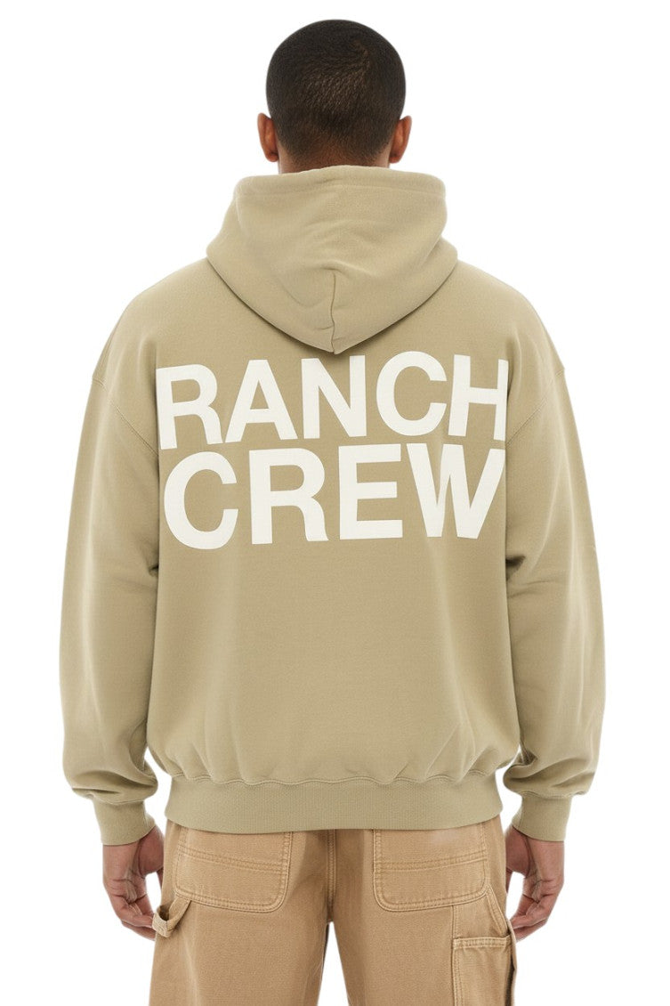 Beige Graphic Print Hoodie 2