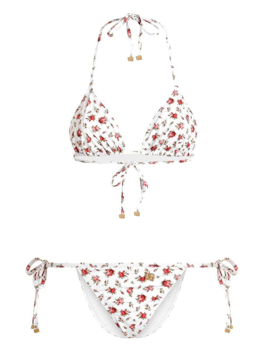 White Floral Swimwear 1