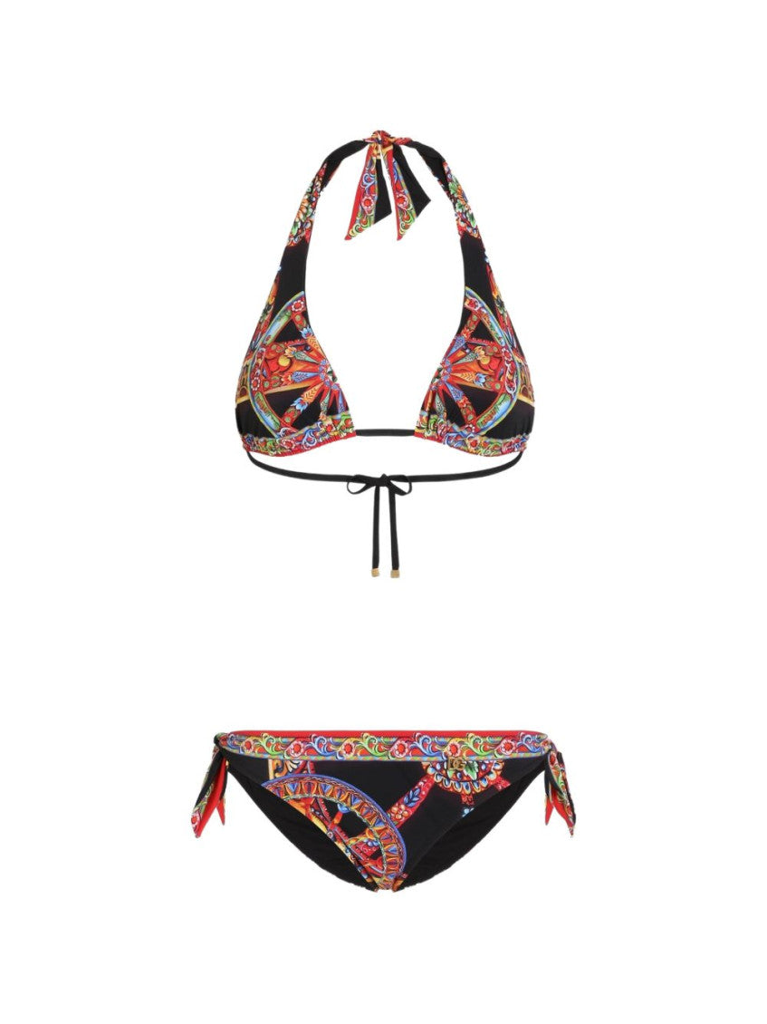Black Printed Swimwear 1