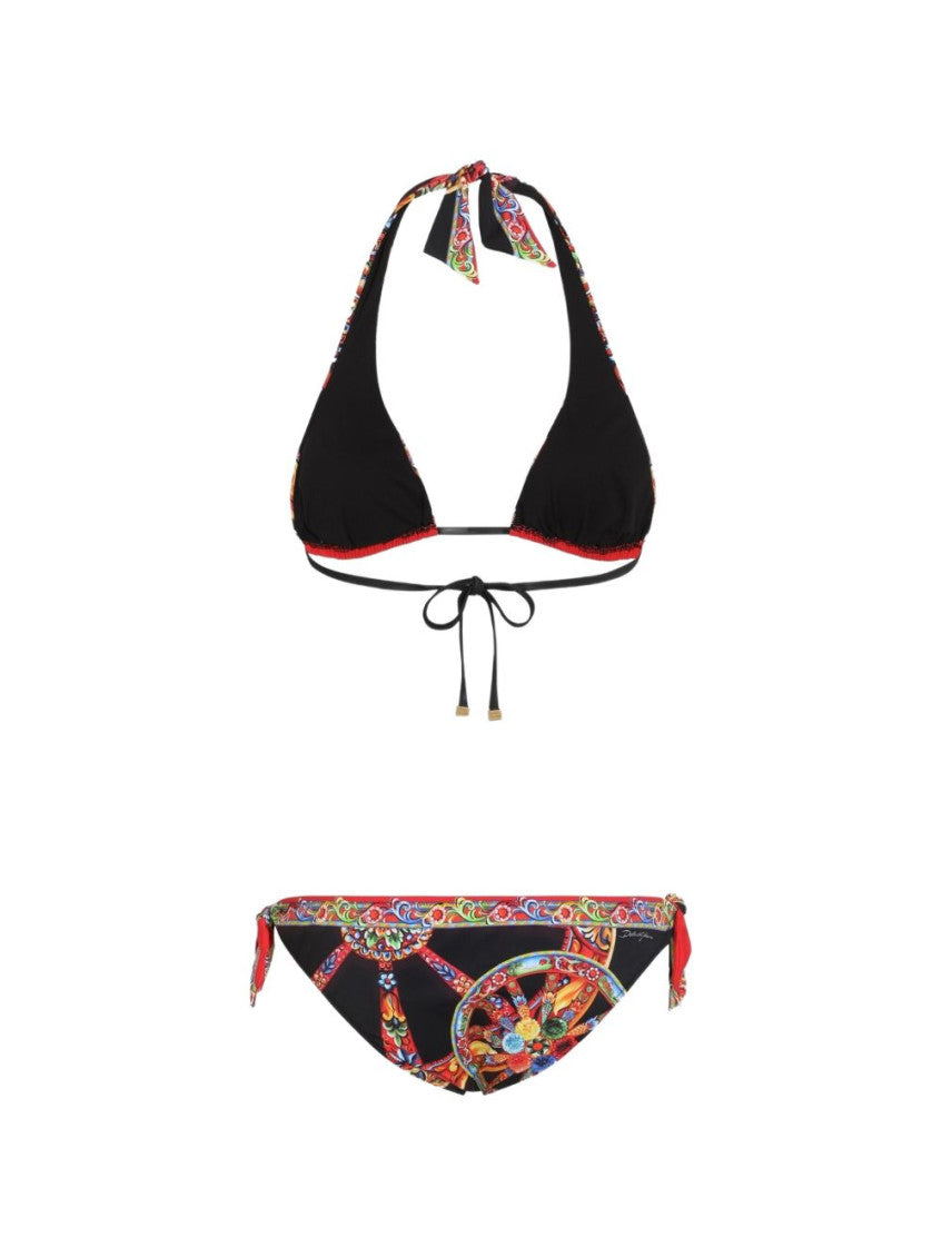 Black Printed Swimwear 2