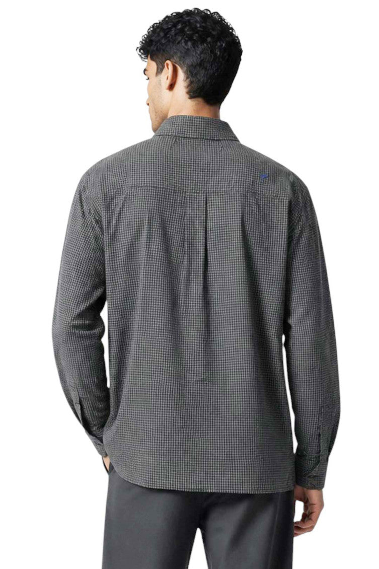 Grey Regular Check Shirt 2