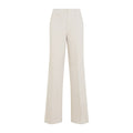 Beige Straight Flat Front Pants 1