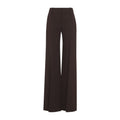 Brown Tailored Flat Front Pants 1