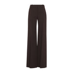 Brown Tailored Flat Front Pants 1