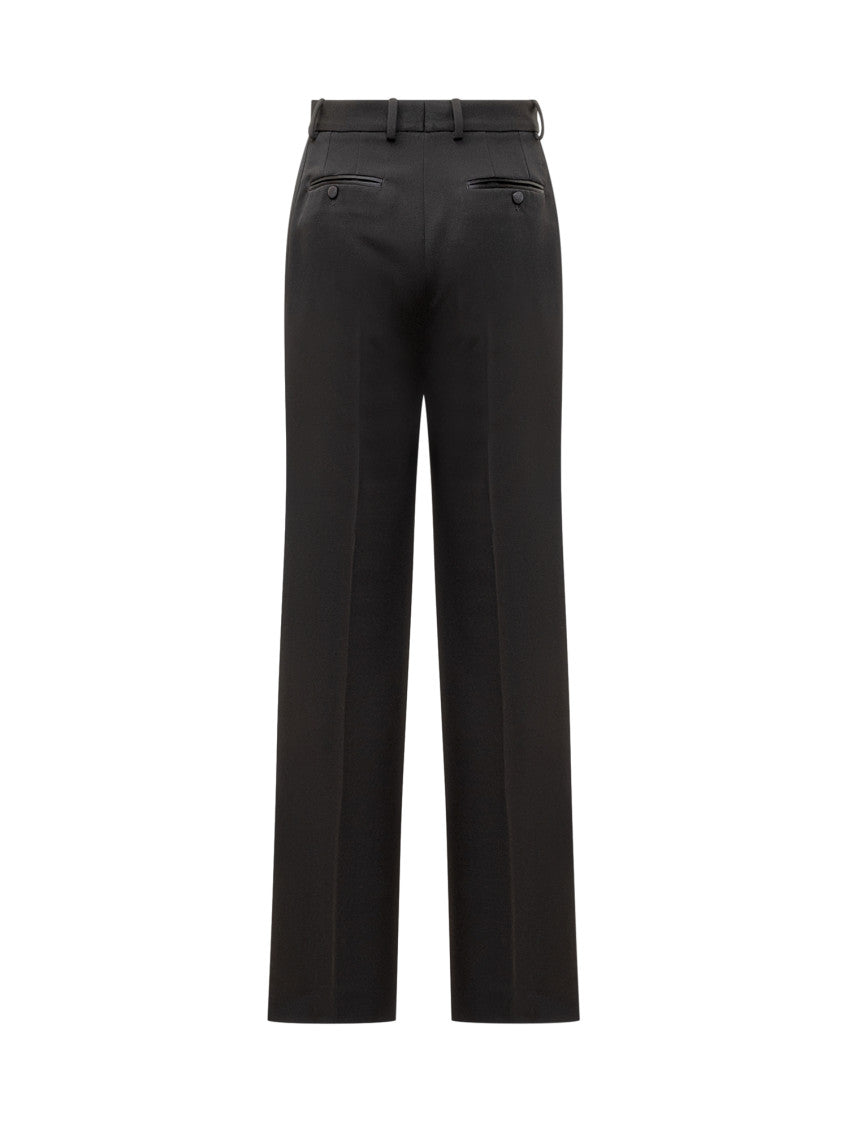 Black Straight Flat Front Pants 2