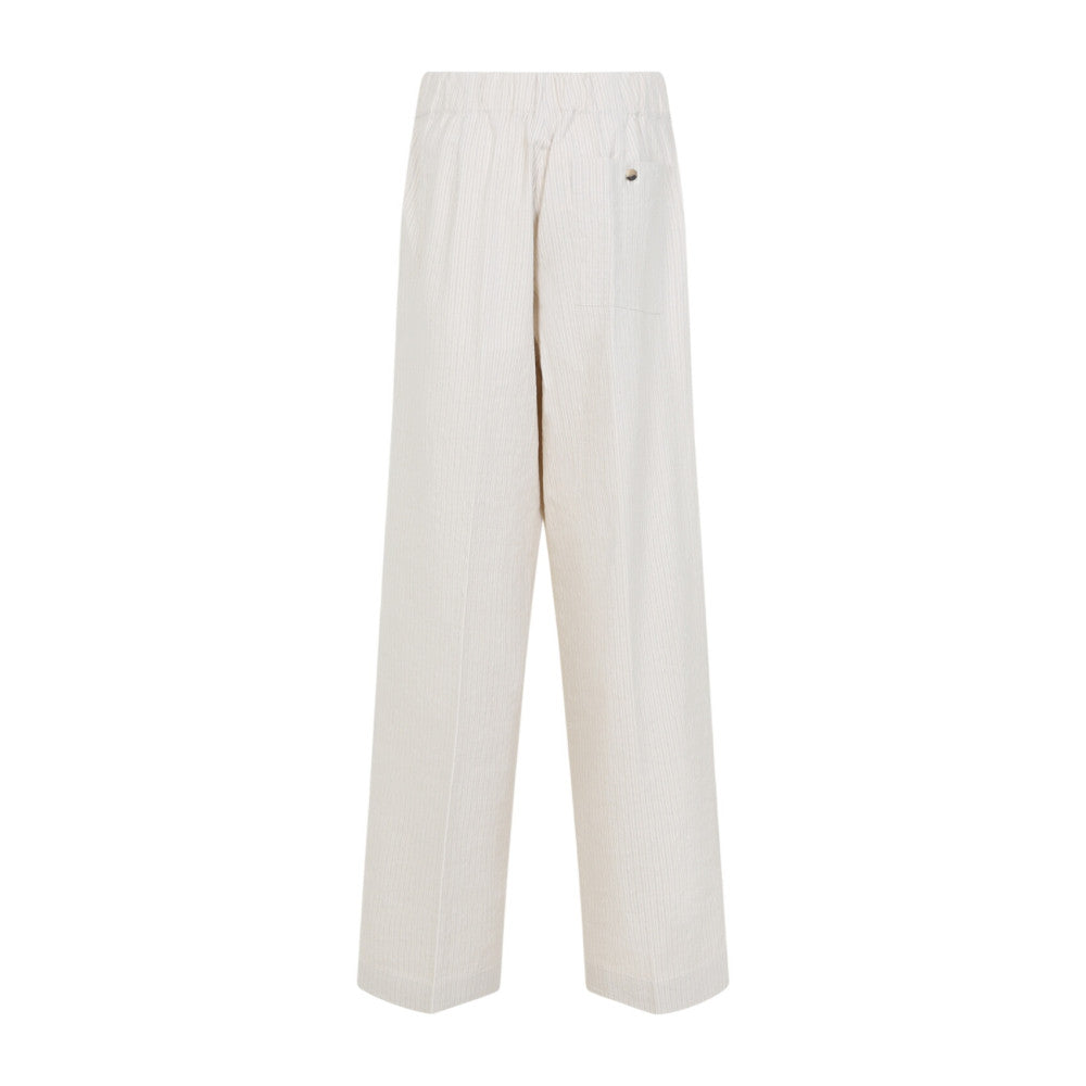 White Relaxed Fit Pants 2