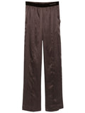 Brown Relaxed Pajama Pants 1