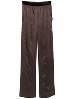 Brown Relaxed Pajama Pants 1