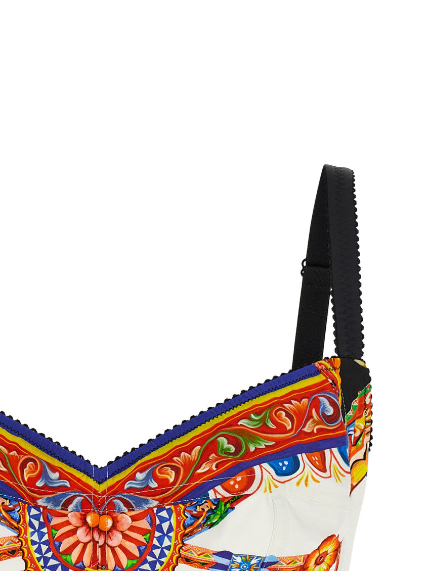Multicolor Printed Sweet Heart Neck Top 3