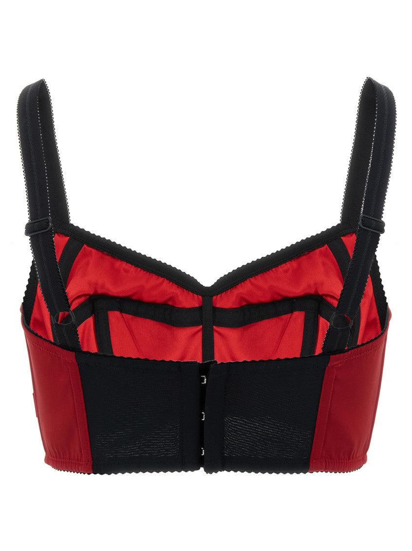 Red Sweet Heart Neck Top 2