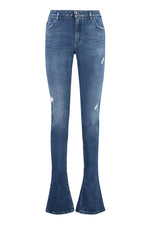 Denim Flared Mid Rise Jeans 1