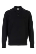 Black Logo Full Sleeves Polo 1
