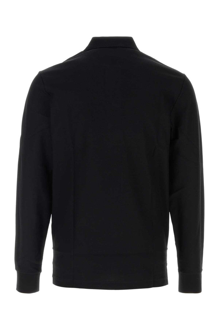 Black Logo Full Sleeves Polo 2