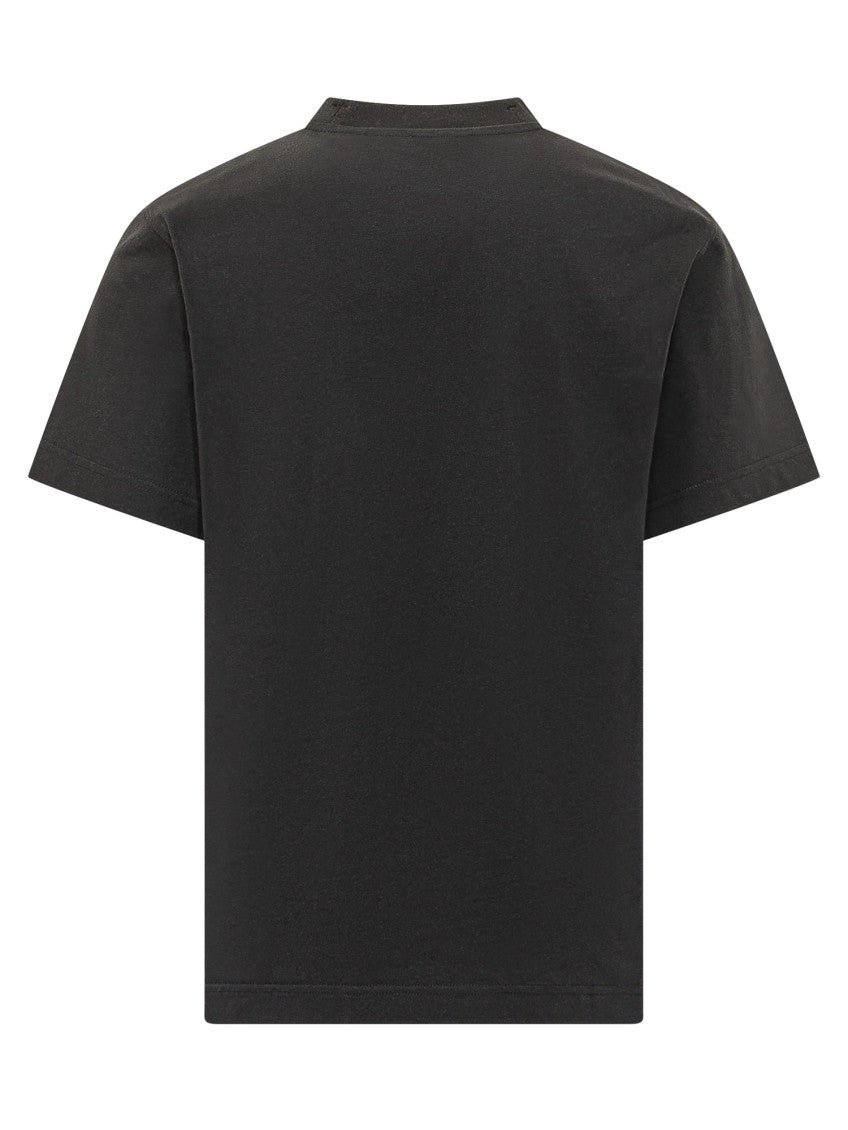 Black Solid Crew Neck T-Shirt 2