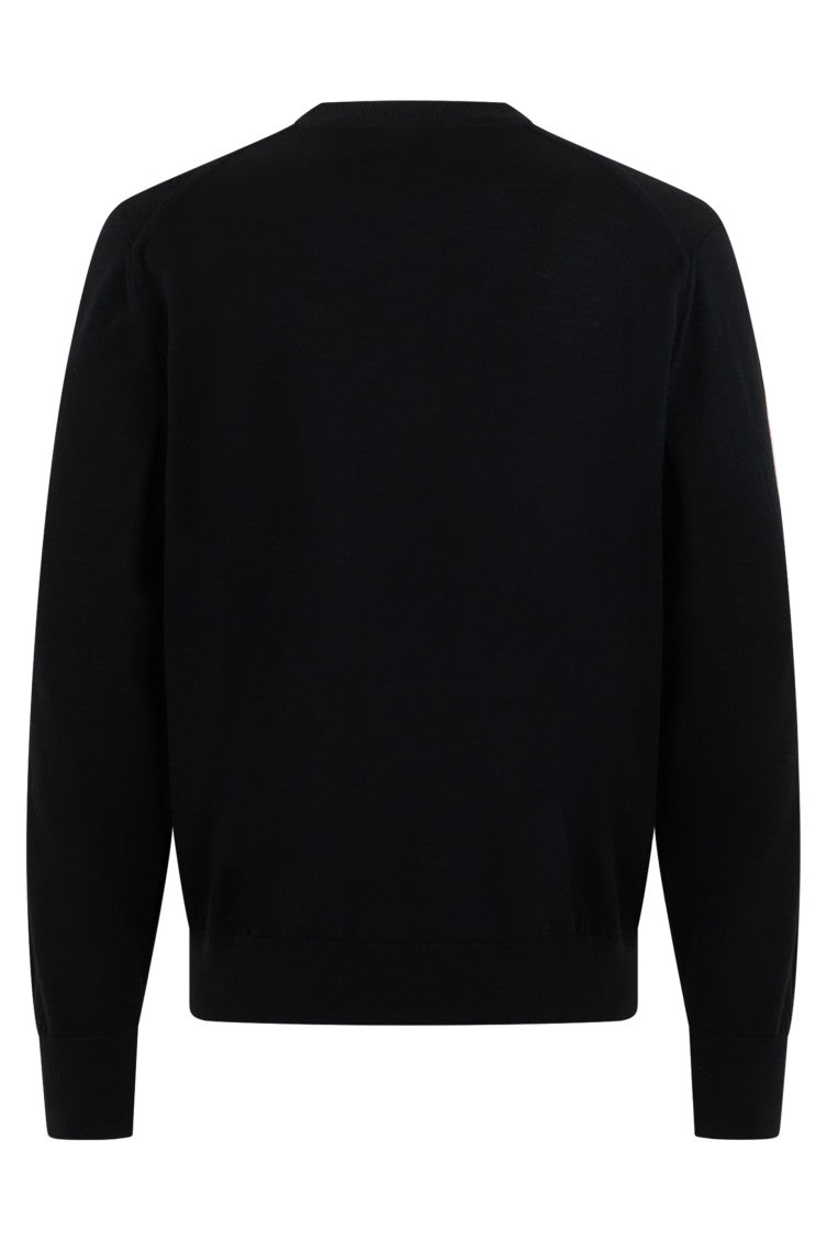 Black Crew Neck Sweater 2