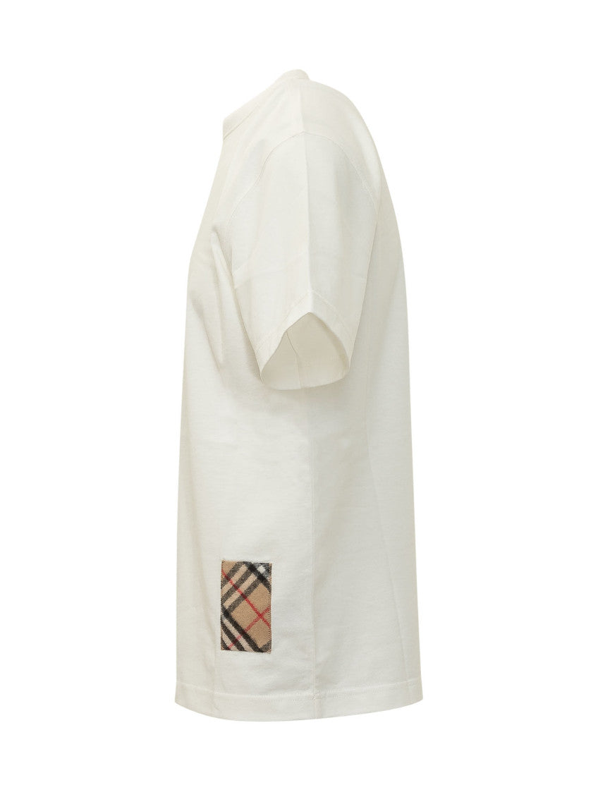 White Solid Crew Neck T-Shirt 3
