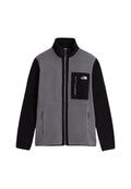 Grey Mock Collar Logo Jacket 1