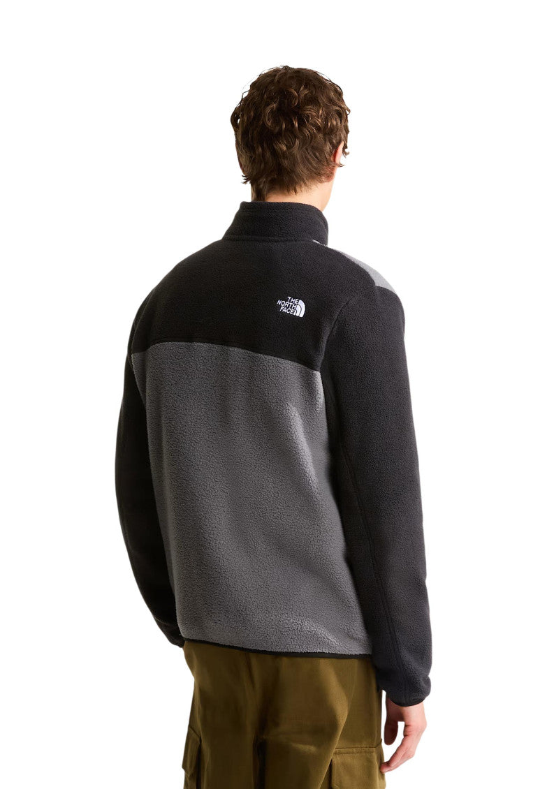 Grey Mock Collar Logo Jacket 4