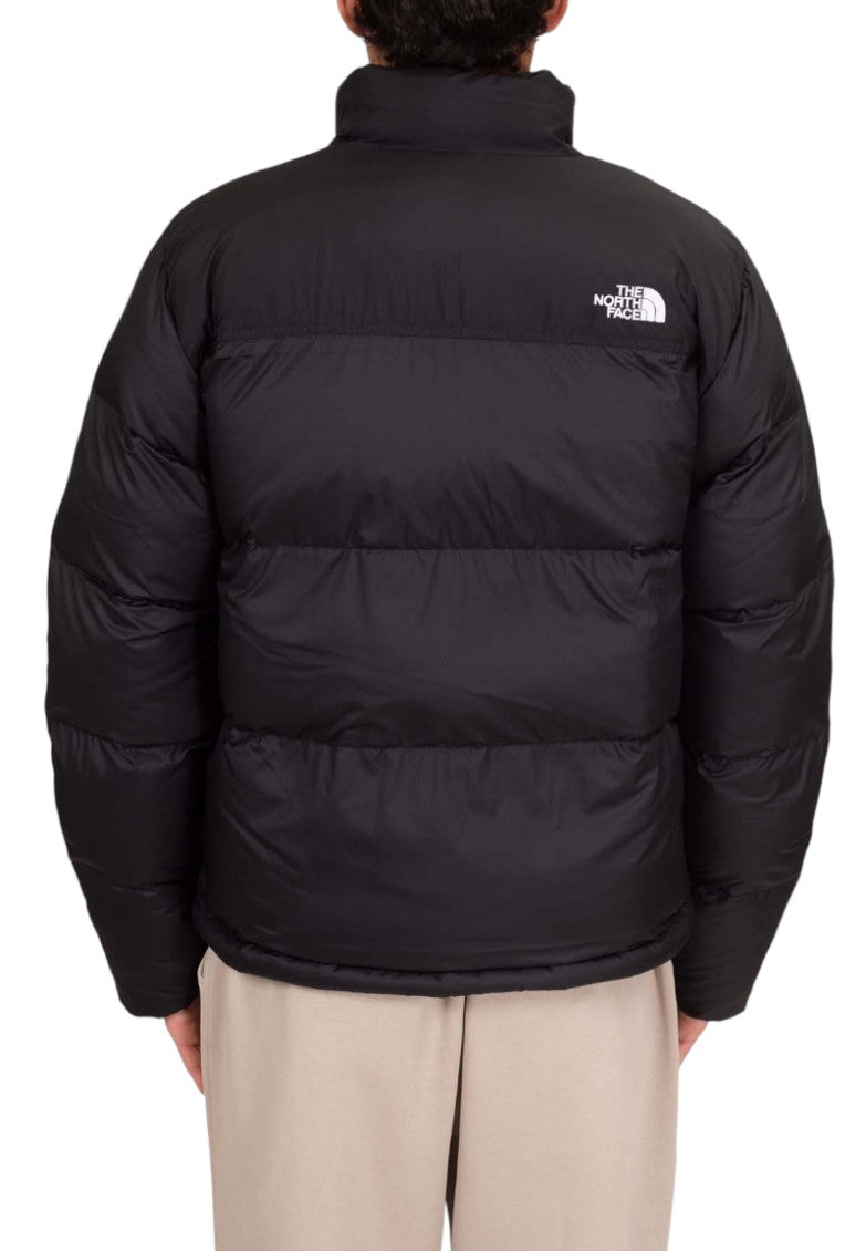 Black Quilted Mock Collar Jacket 3
