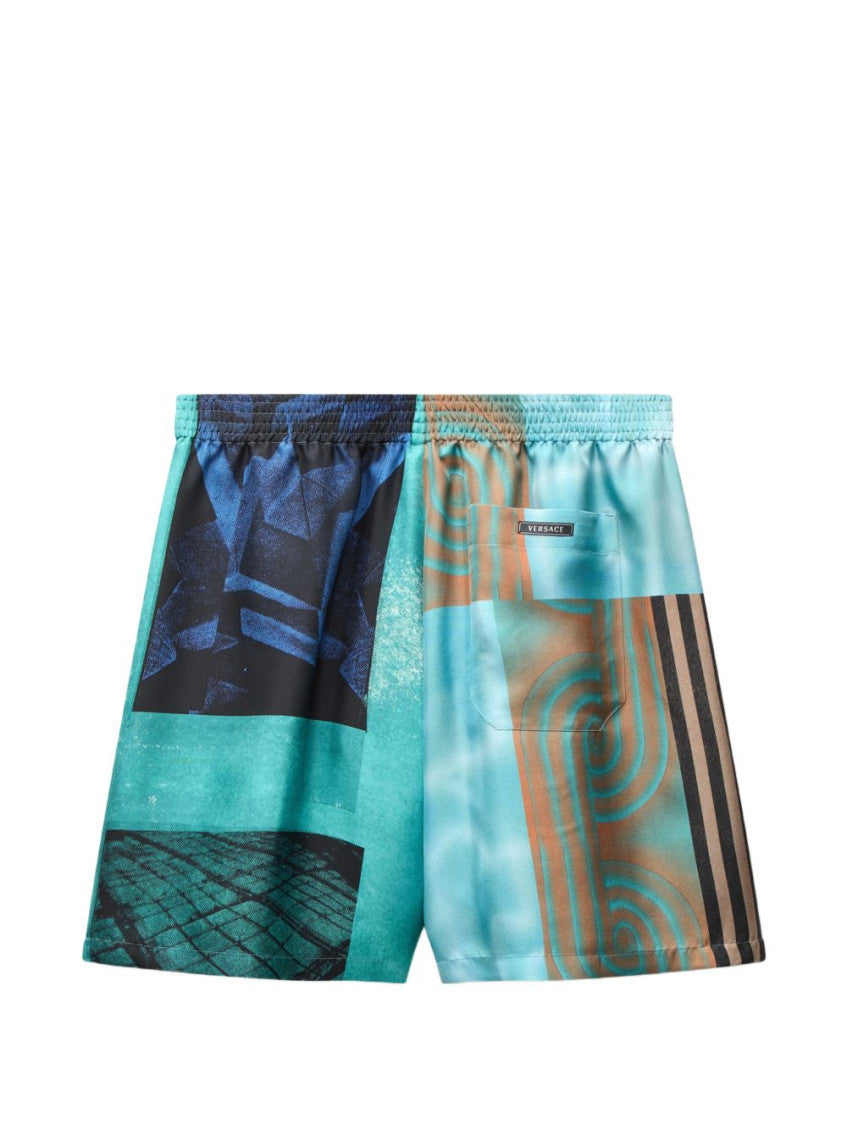 Multicolor Regular Logo Shorts 2