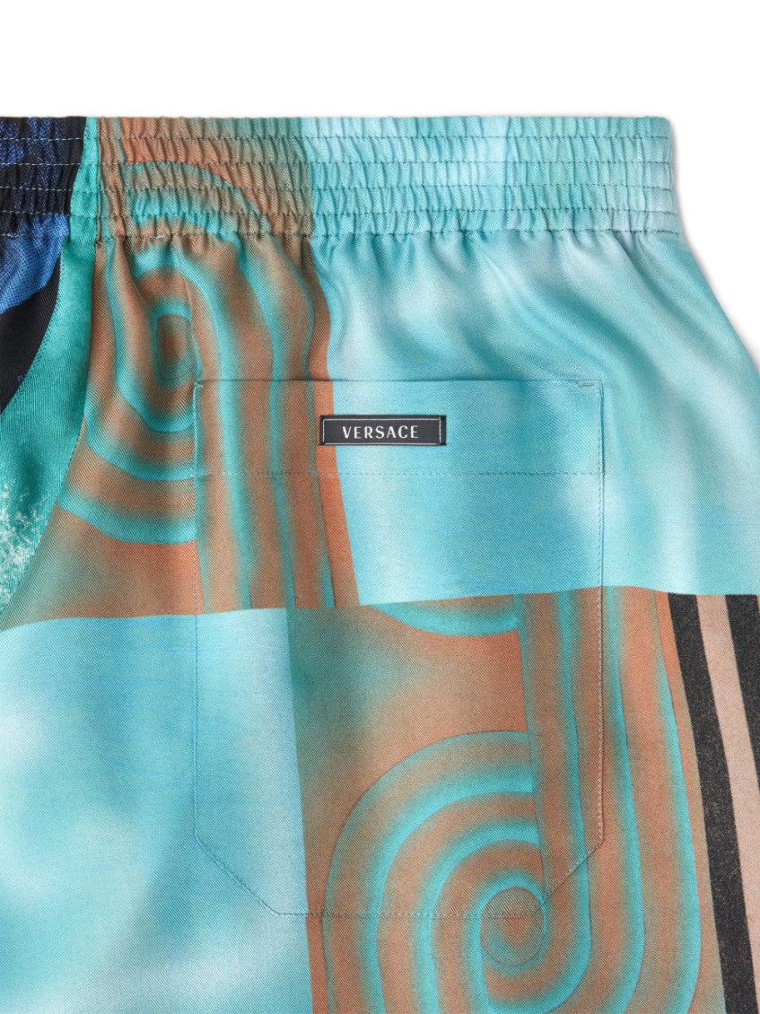 Multicolor Regular Logo Shorts 3