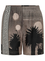 Multicolor Graphic Print Shorts 1