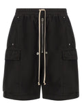 Black Relaxed Drawstring Shorts 1