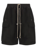 Black Relaxed Drawstring Shorts 1