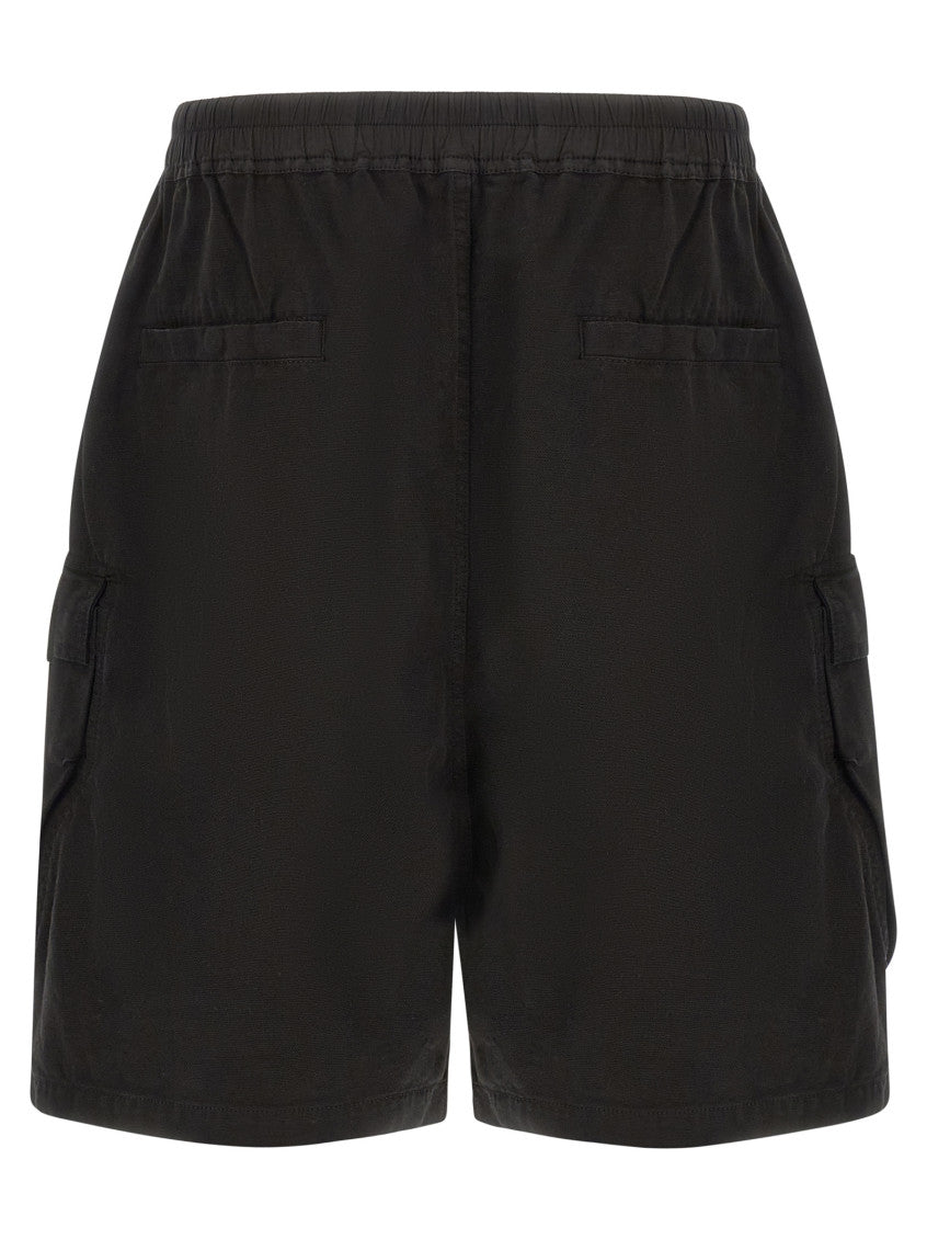 Black Relaxed Drawstring Shorts 2