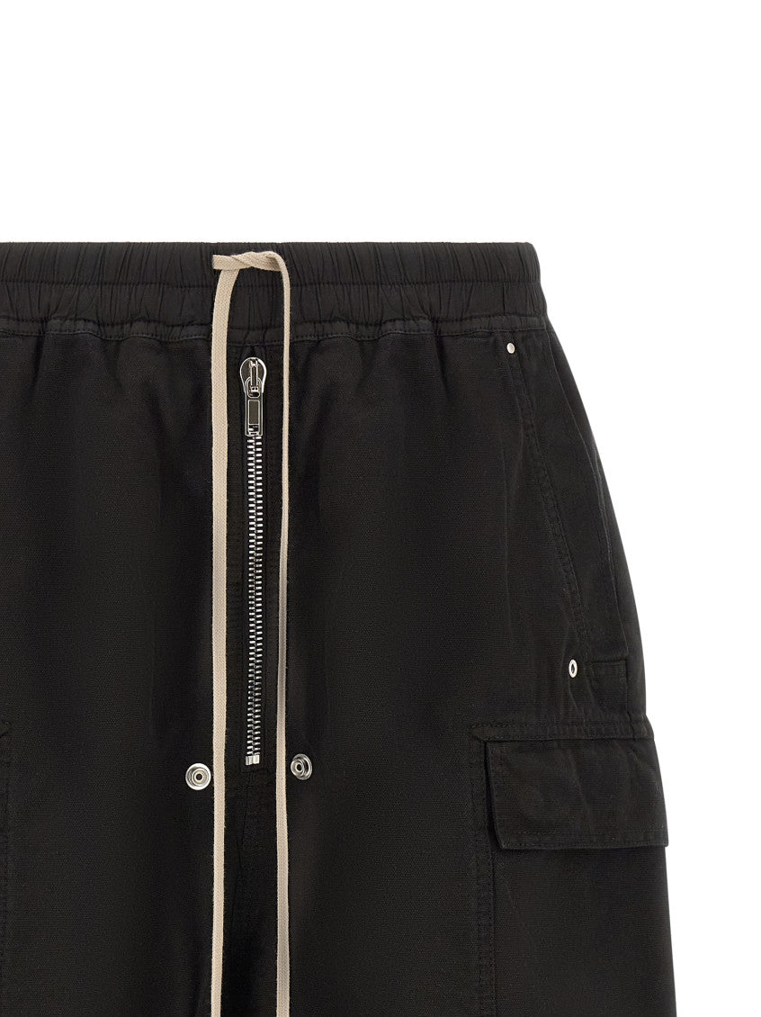 Black Relaxed Drawstring Shorts 3