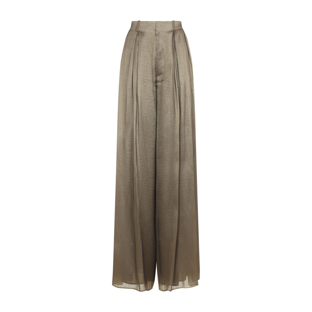 Taupe Relaxed Pleated Pant 1