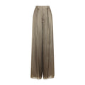 Taupe Relaxed Pleated Pant 1