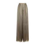 Taupe Relaxed Pleated Pant 1