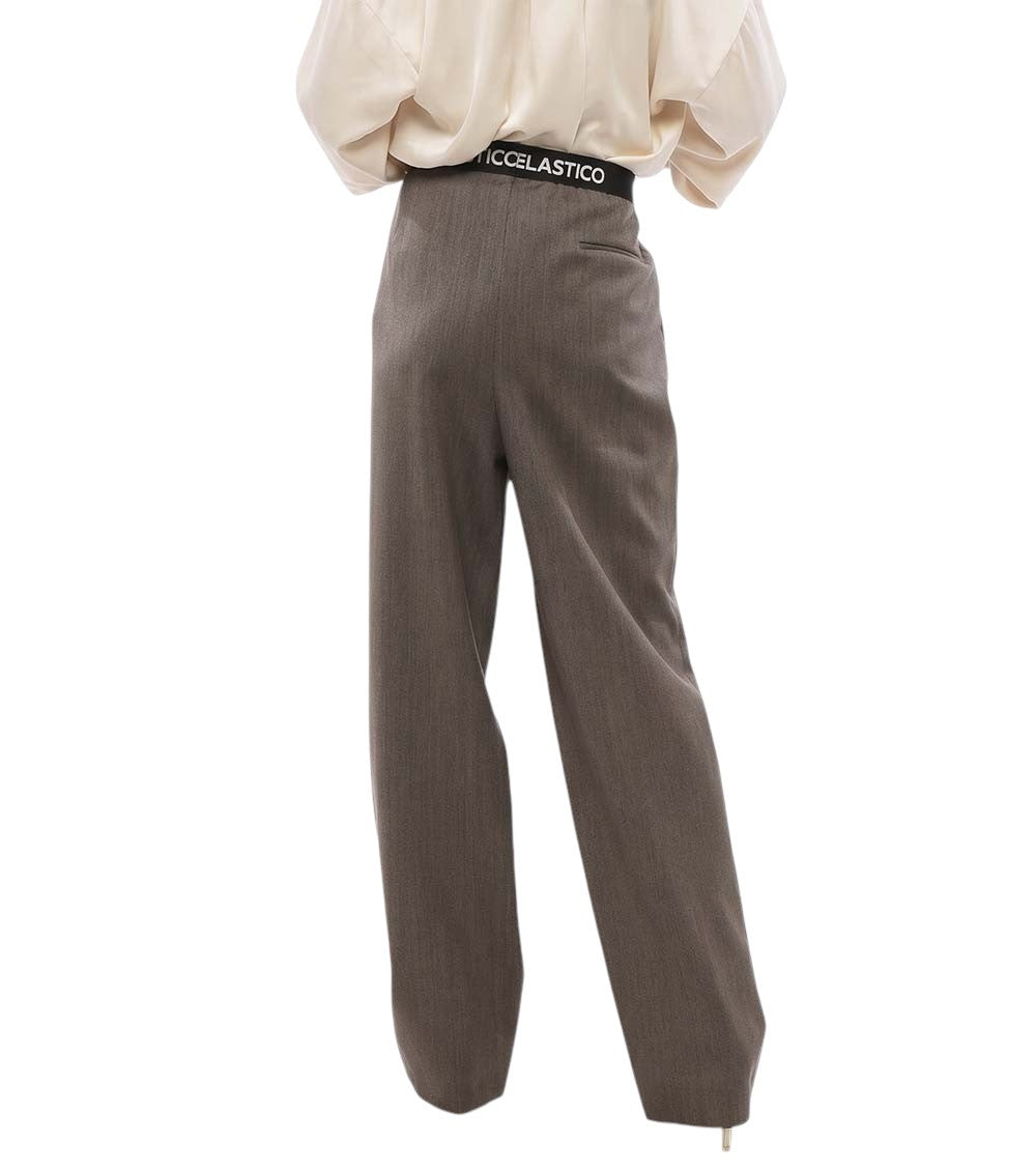 Brown Relaxed Pleated Trouser 2