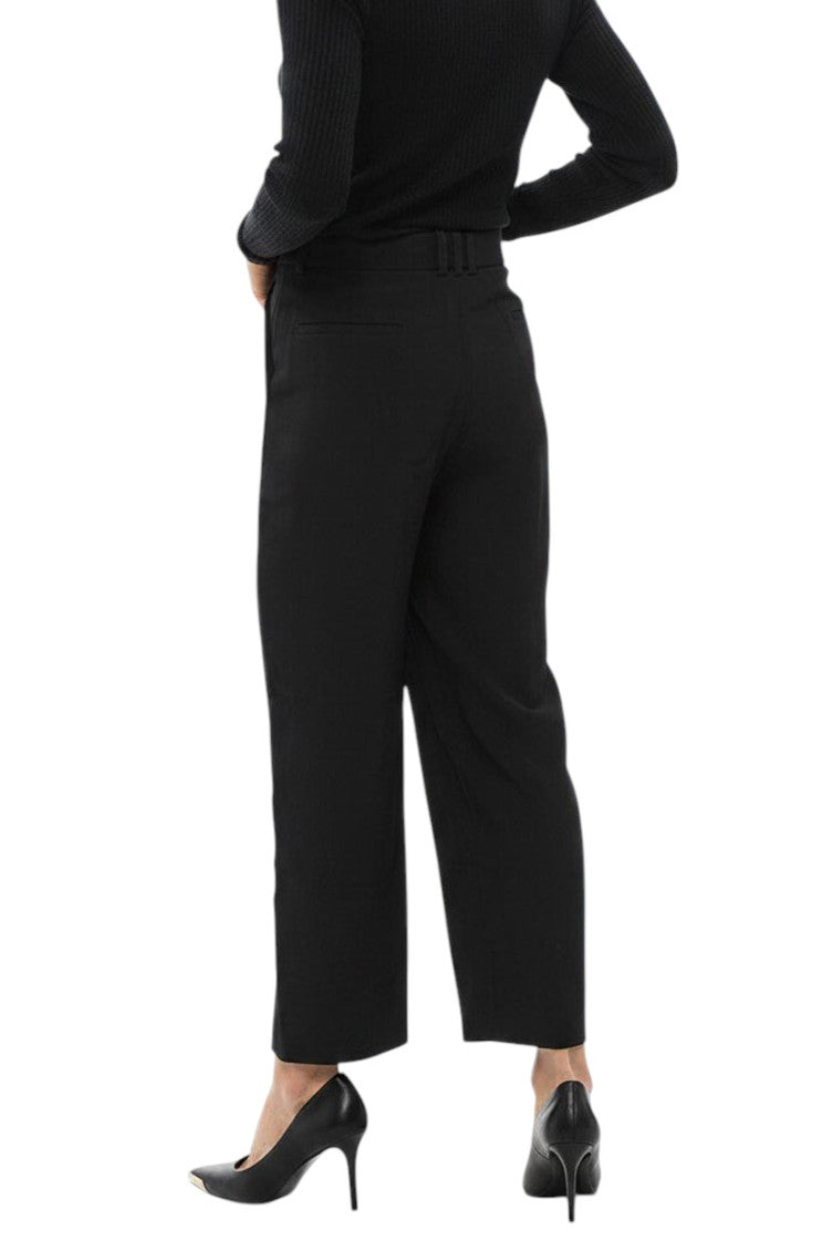 Black Tapered Pleated Pant 2
