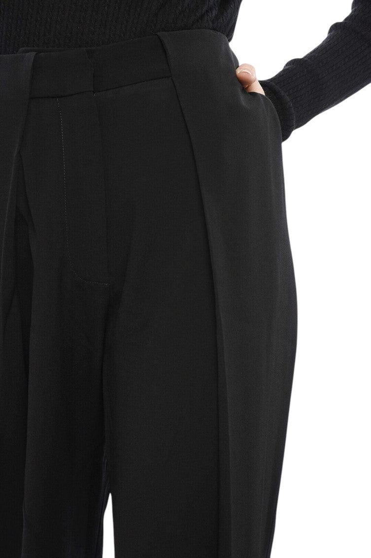 Black Tapered Pleated Pant 3
