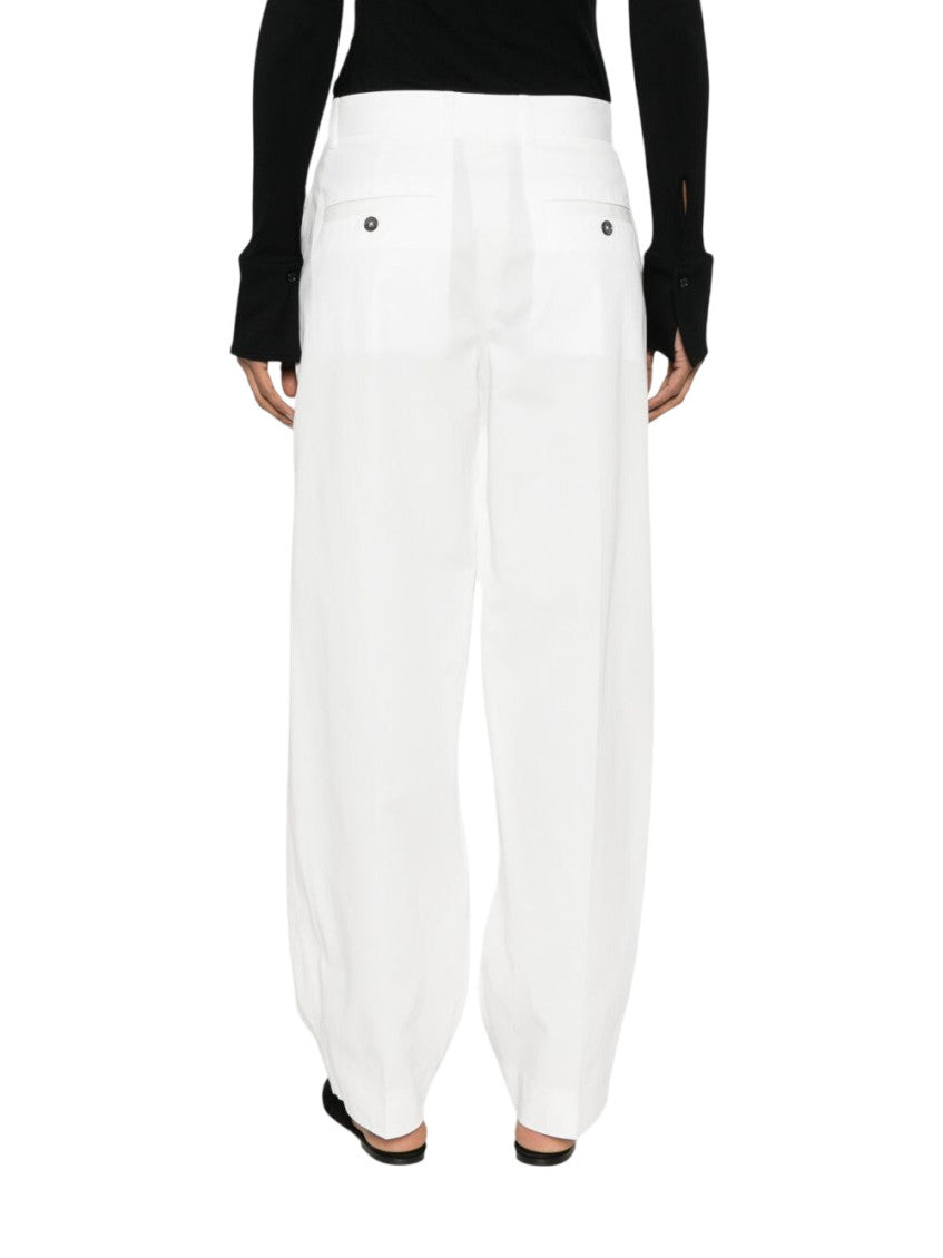 White Relaxed Fit Pants 2