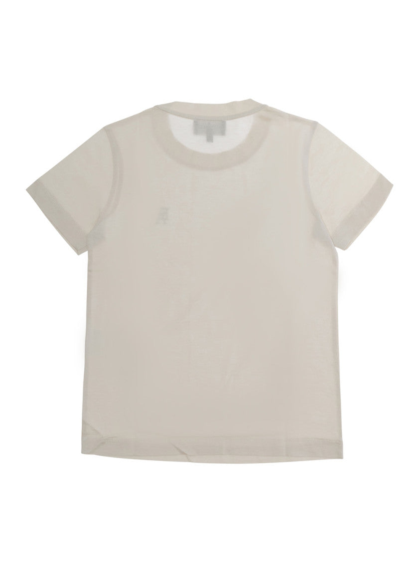 Boys White Cotton T-Shirt 2