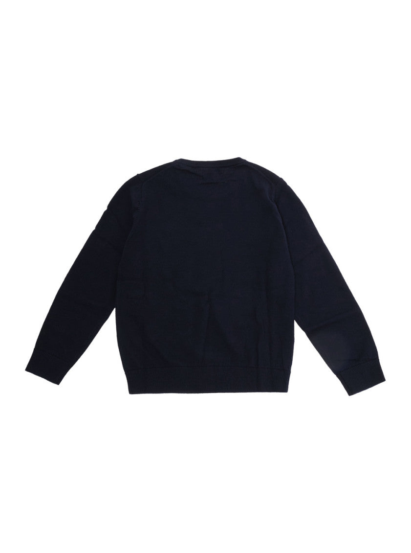 Kids Navy Blue Logo Sweater 2